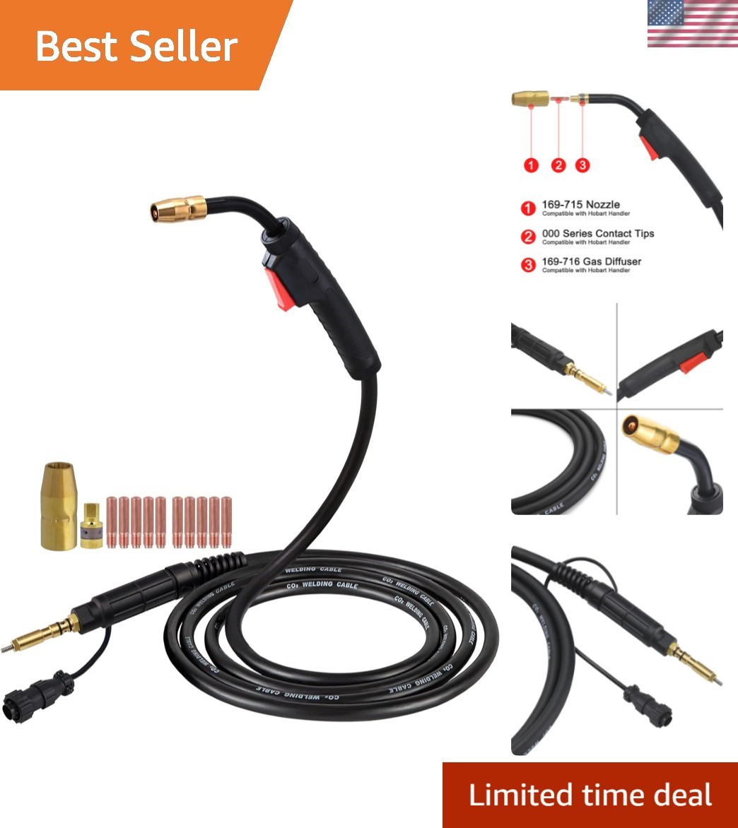 15ft MIG Welding Gun Torch Replacement Hobart 245926 for Enhanced Performance