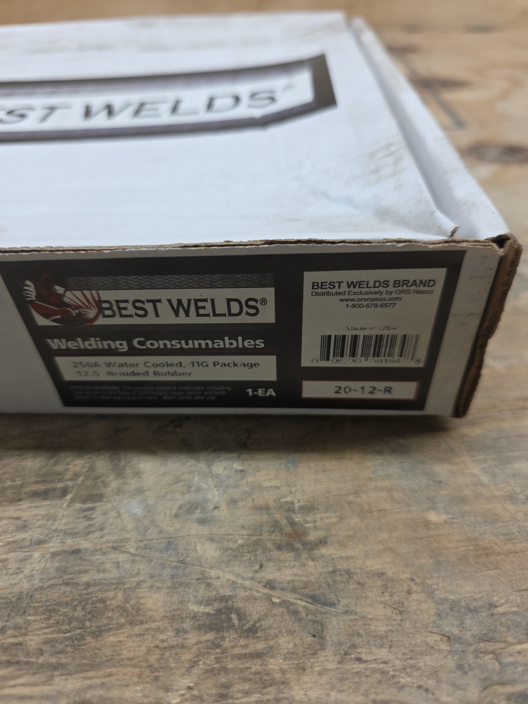 NEW!! BEST WELDS TIG Torches 20-12-r, 250 Amp, 12″ Cable