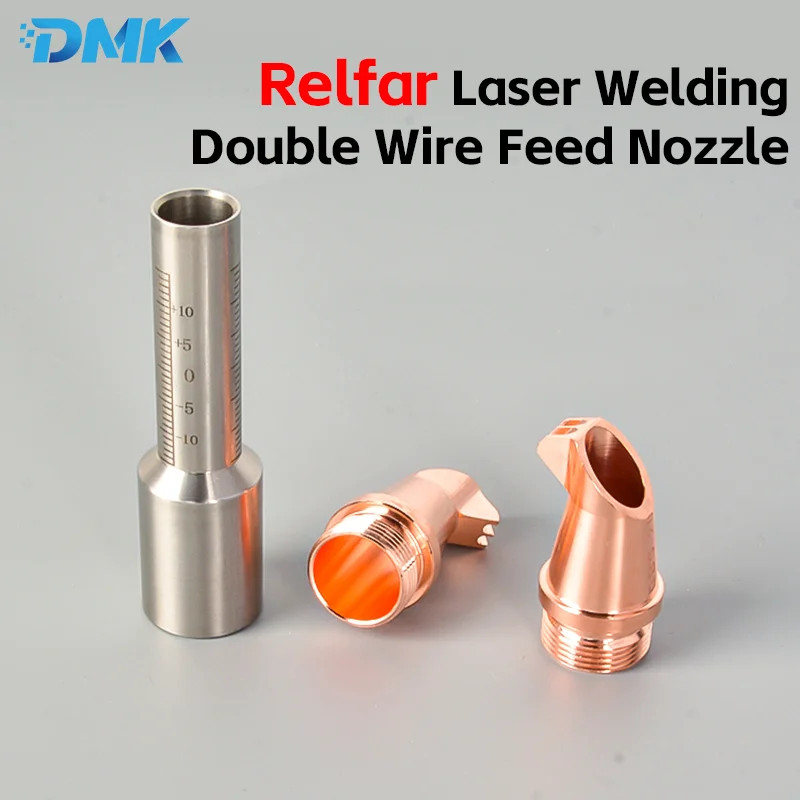 Relfar Handheld Laser Welding Nozzle Double Wire Feed Copper Nozzles For FWH20