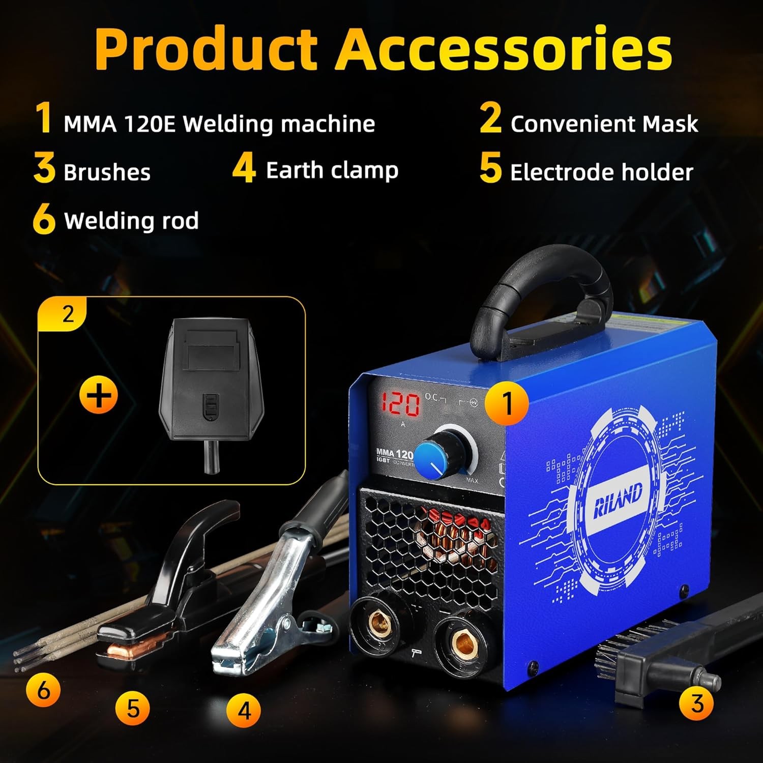 Stick Welder 110V Portable ARC Welding Machine Hot Start Anti-Stick