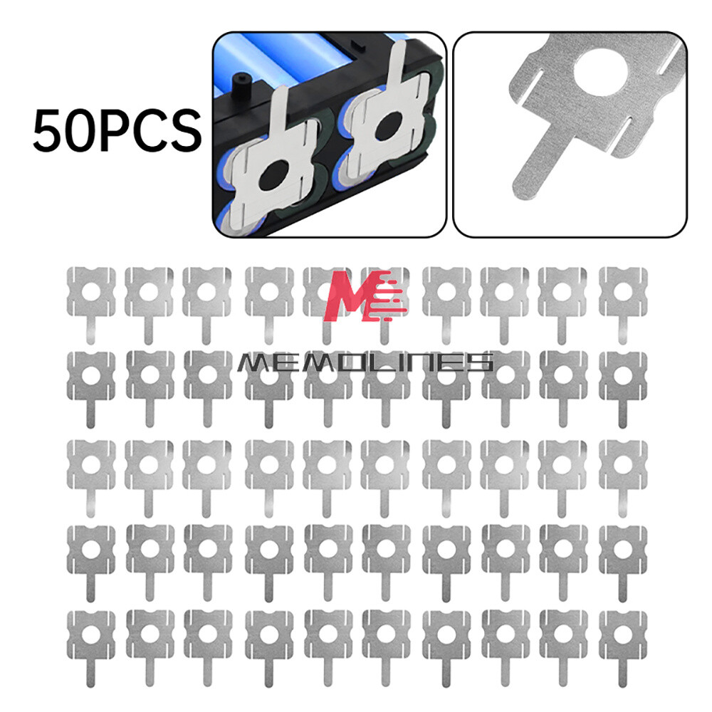 50pcs 18650 Li-ion Battery Pack Spring Connector U-shaped 4S Nickel Welding Tool