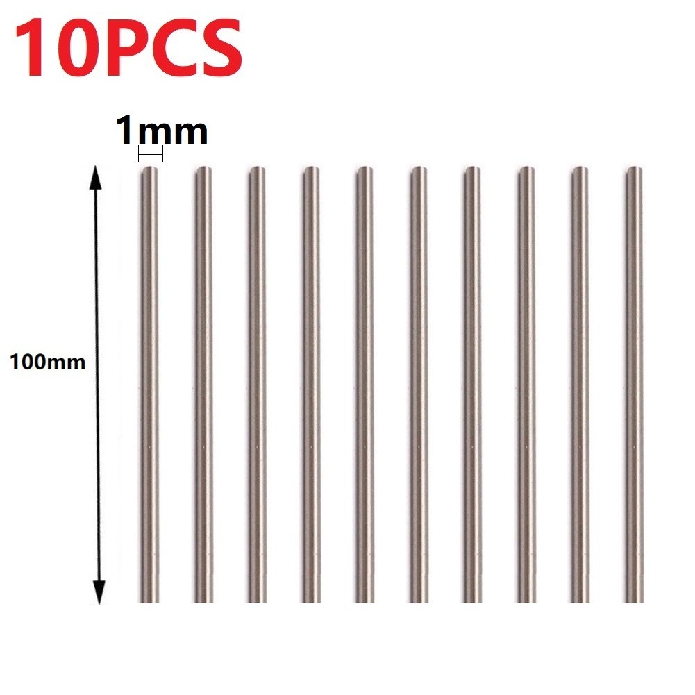 Round Bar Steel Rod Lathe Tool Portable Silver Steel Rods Straight Shank
