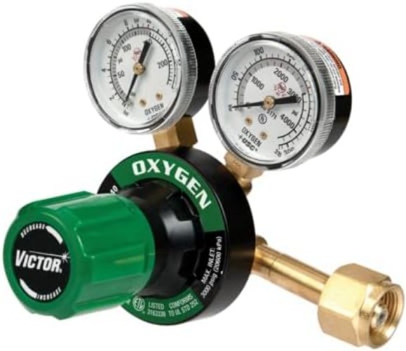Victor 350 Oxygen & Acetylene Regulators Set