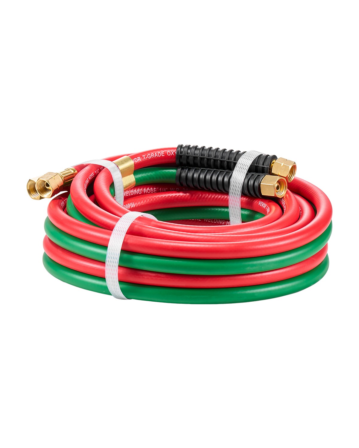 VEVOR Oxygen Acetylene Hose 1/4In x15FT T Grade Hose 300PSI Max Working Pressure