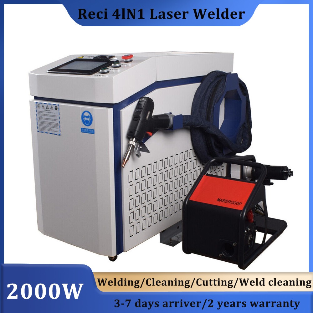 2000W Reci Laser Welder Laser Welding Cutting Cleaning Machine Handheld 220V US