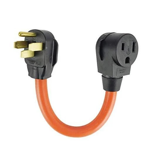 1.5FT NEMA 14-50P to 6-50R Welder Adapter Cord, Heavy Duty 50Amp 250V SJTW