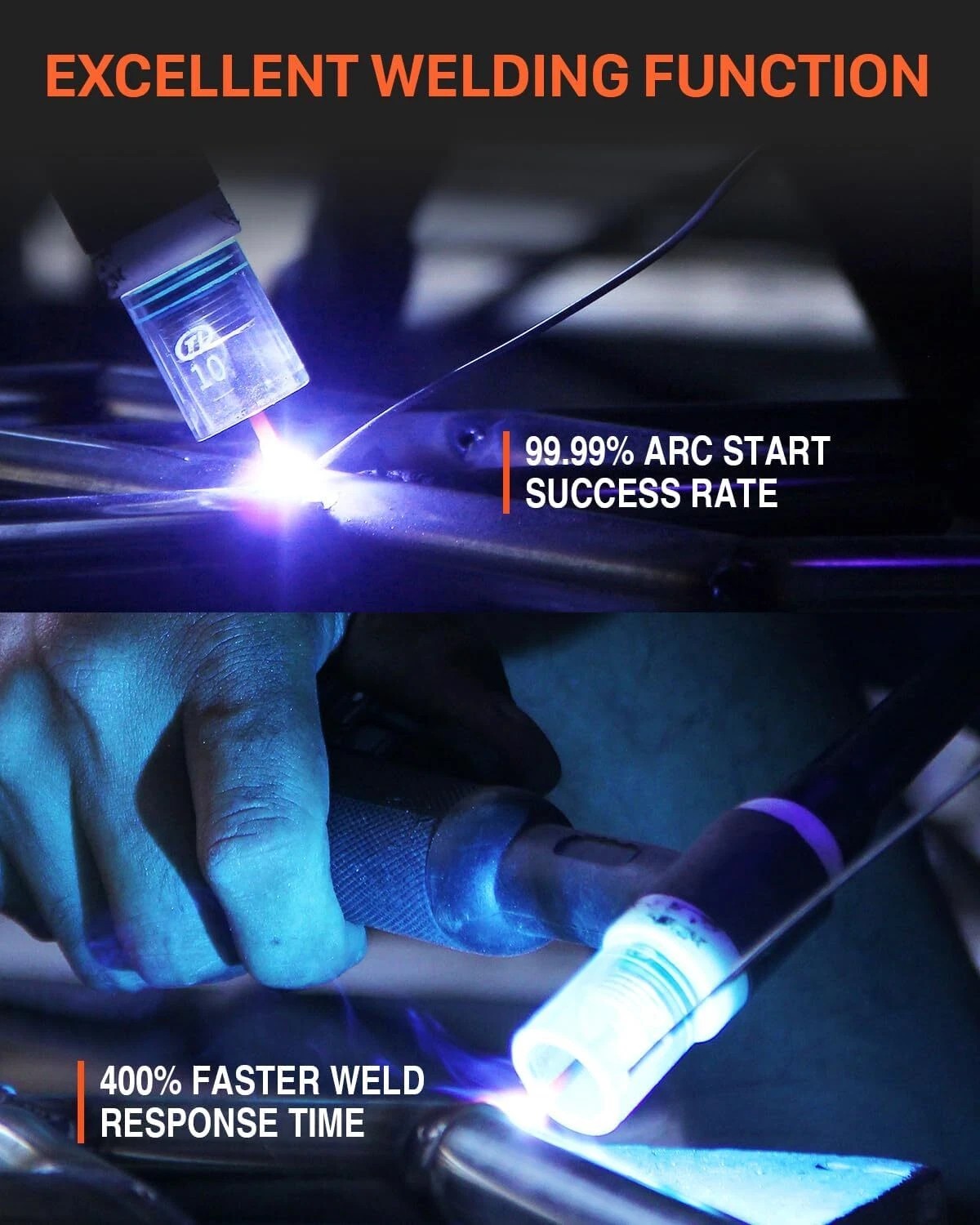 200A AC/DC Aluminum TIG Welder with Pulse TIG/HF TIG/Pulse TIG/SPOT TIG/Stick