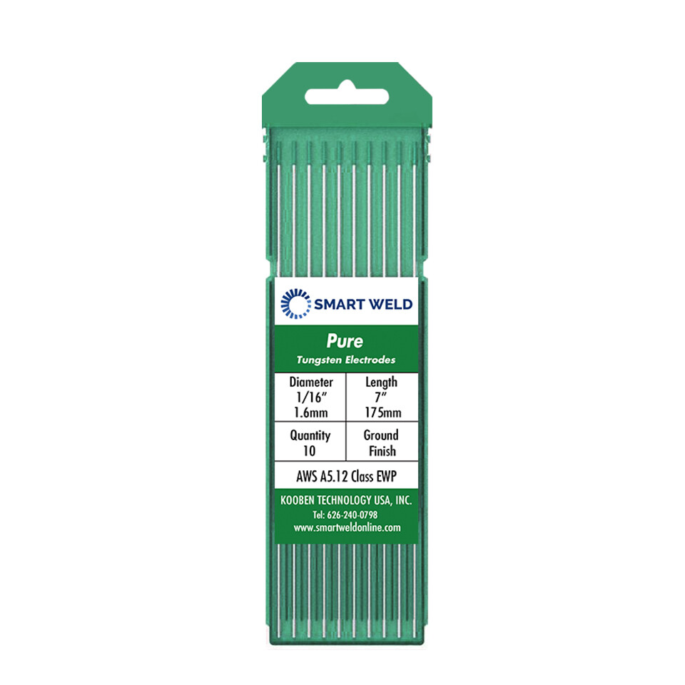 Green WP TIG Welding Tungsten Electrodes (.040 1/16 3/32 1/8 and Assorted Pack)