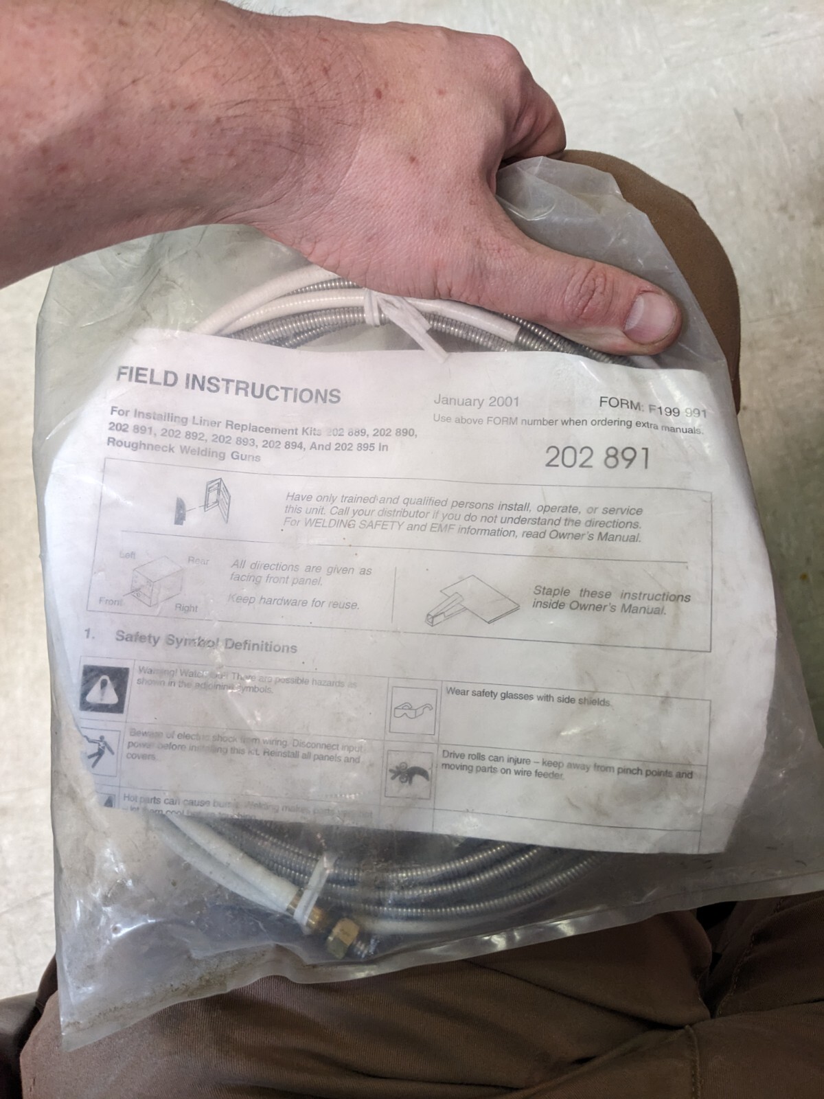 Miller 202891 Liner Monocoil .052-1/16 Wire x 16.5 ft Round Wound