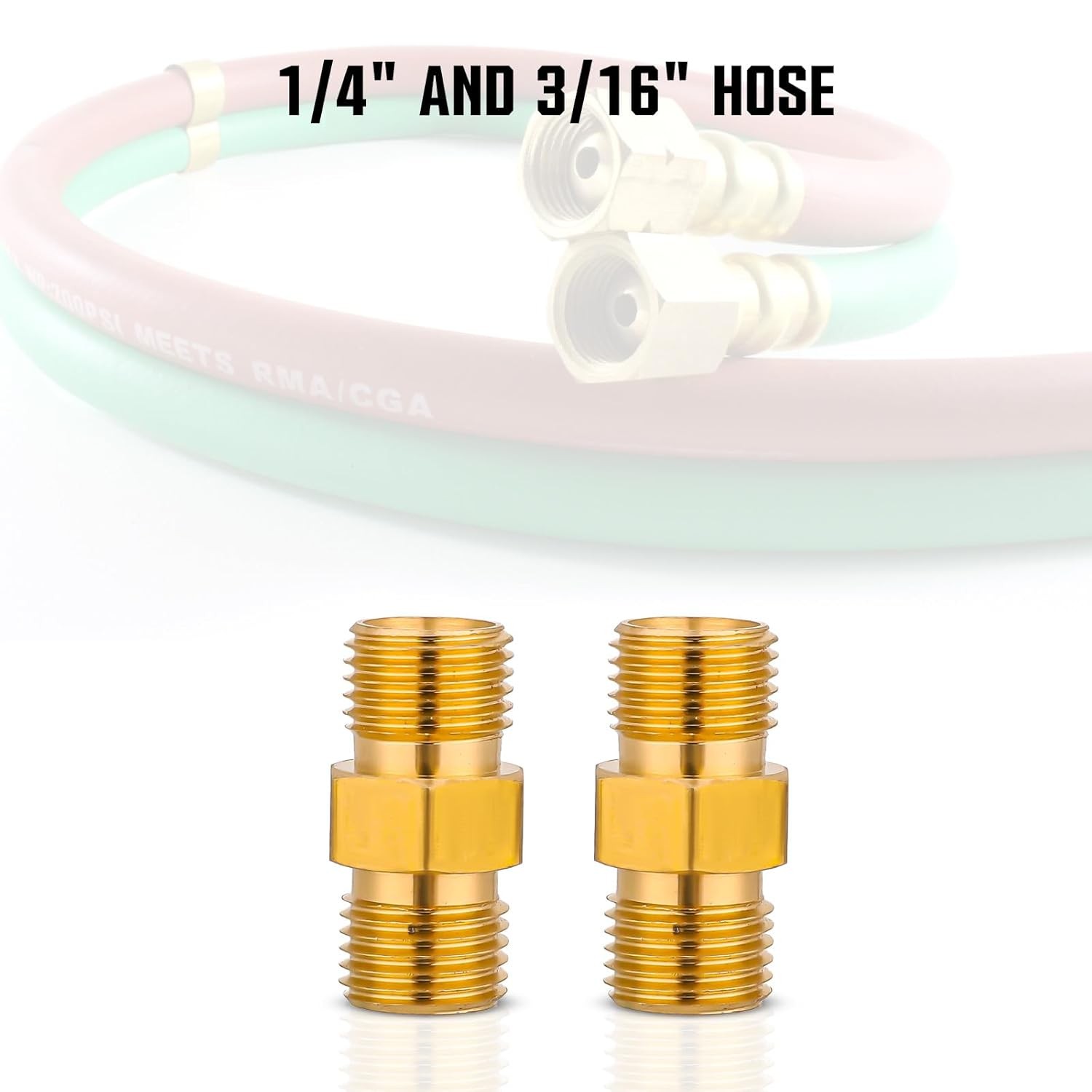 Welding Hose Coupler Adapter Set 9/16-18 LH RH Torch Repair Kit Male Female