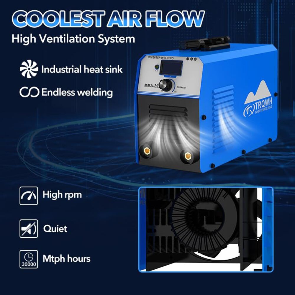 TRQWH 255A Stick Welder, 110V/220V Dual Voltage Portable ARC Welding Machine