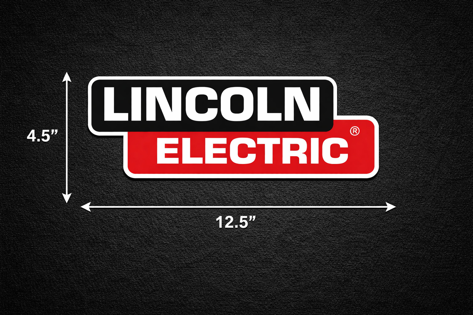 Lincoln (2) Electric Welder Stickers 4.5″ X 12.5″ Free Ship and Tracking P114