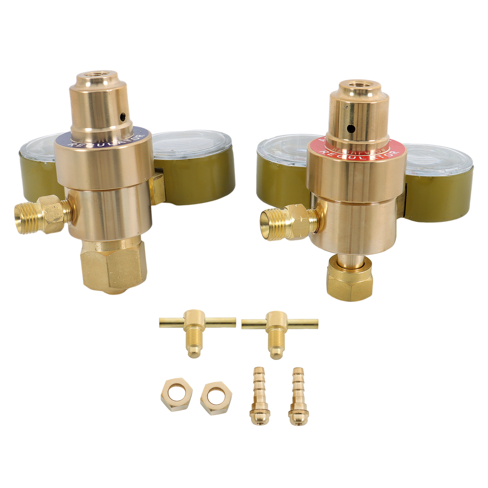 Oxygen Acetylene Gas Regulator Welding Cutting Torch Dual Gauge CGA540 CGA200