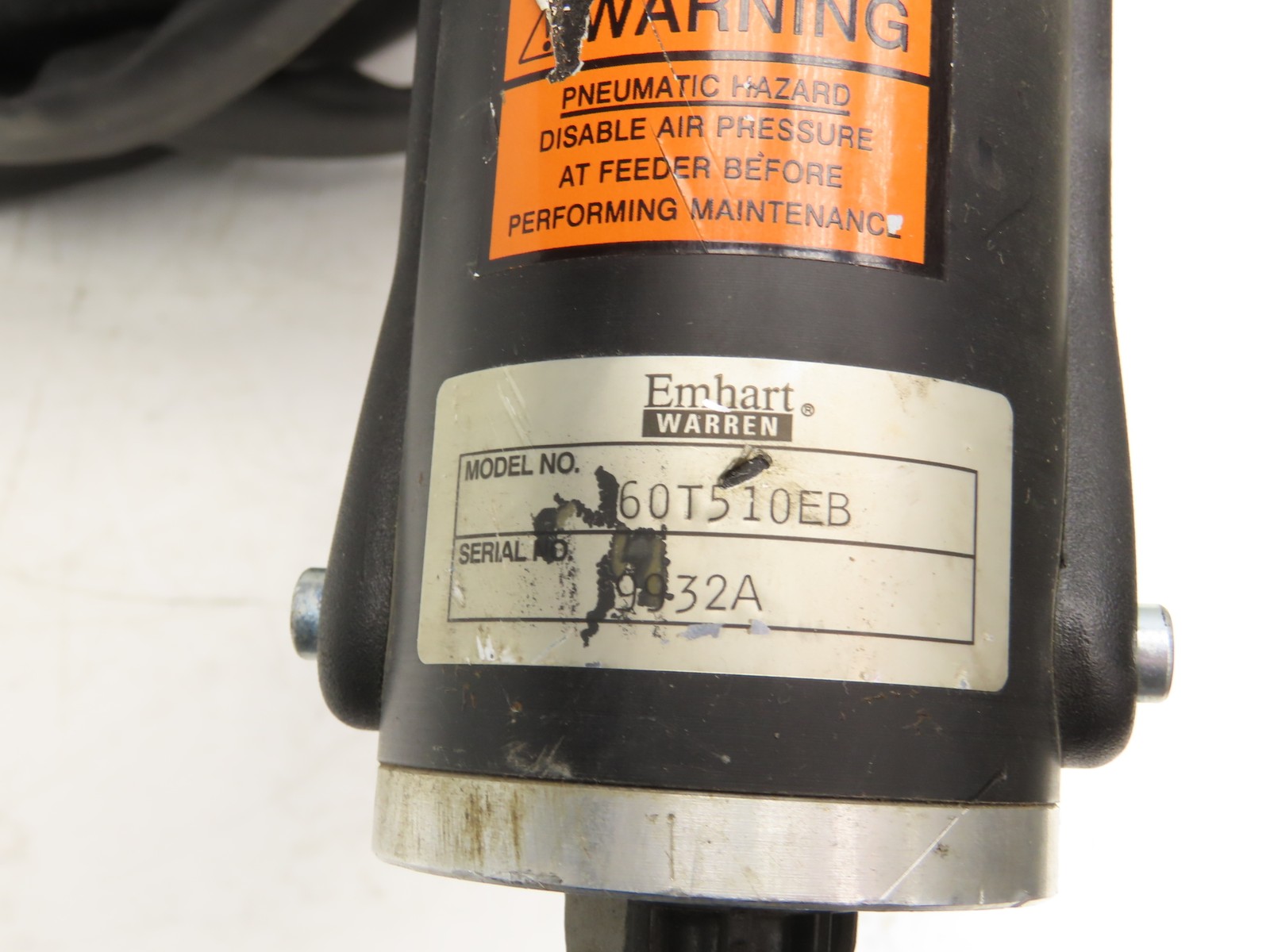 Emhart Warren 60T510EB Warren Stud Welding Gun PLM Type With 30′ Cable Whip