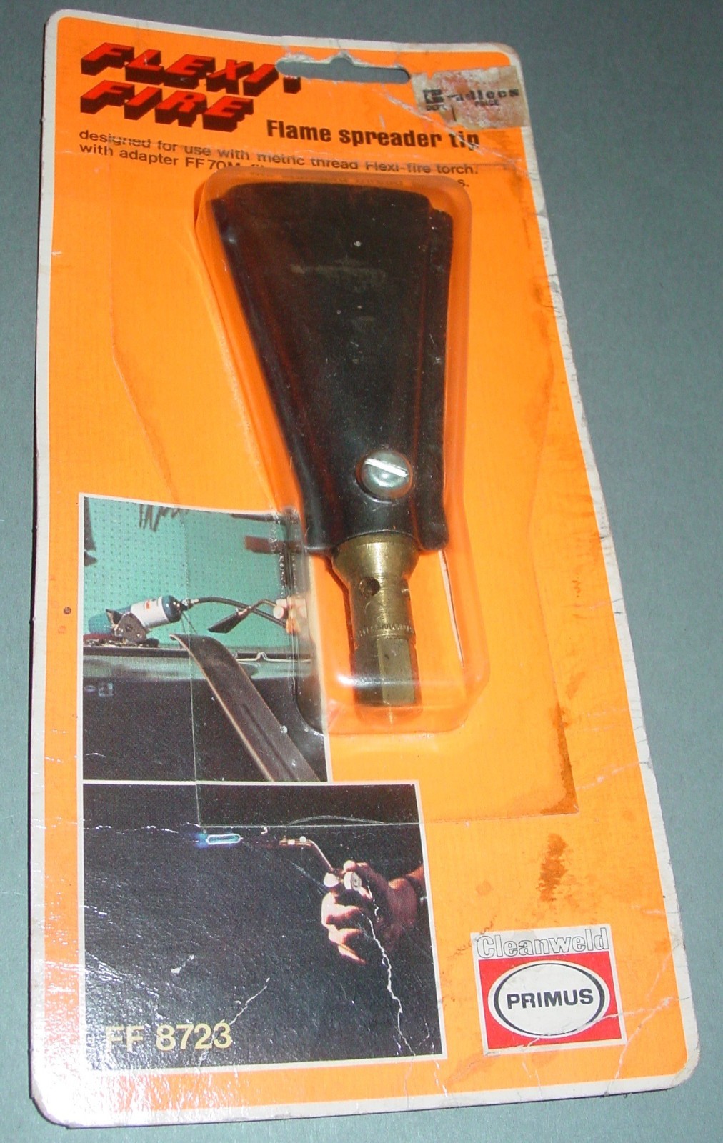 Vintage Gas Torch Flame Spreader Paint Burner Flat Wide Tip Flexi-Fire NOS USA