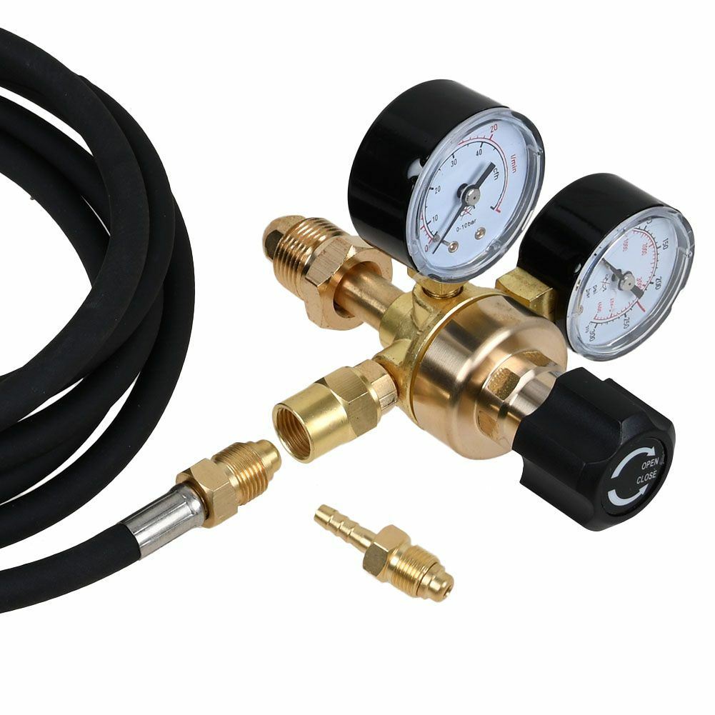 Argon CO2 For Lincoln Mig Tig Flow Meter Welding Regulator Welder Gauge Gas+Hose