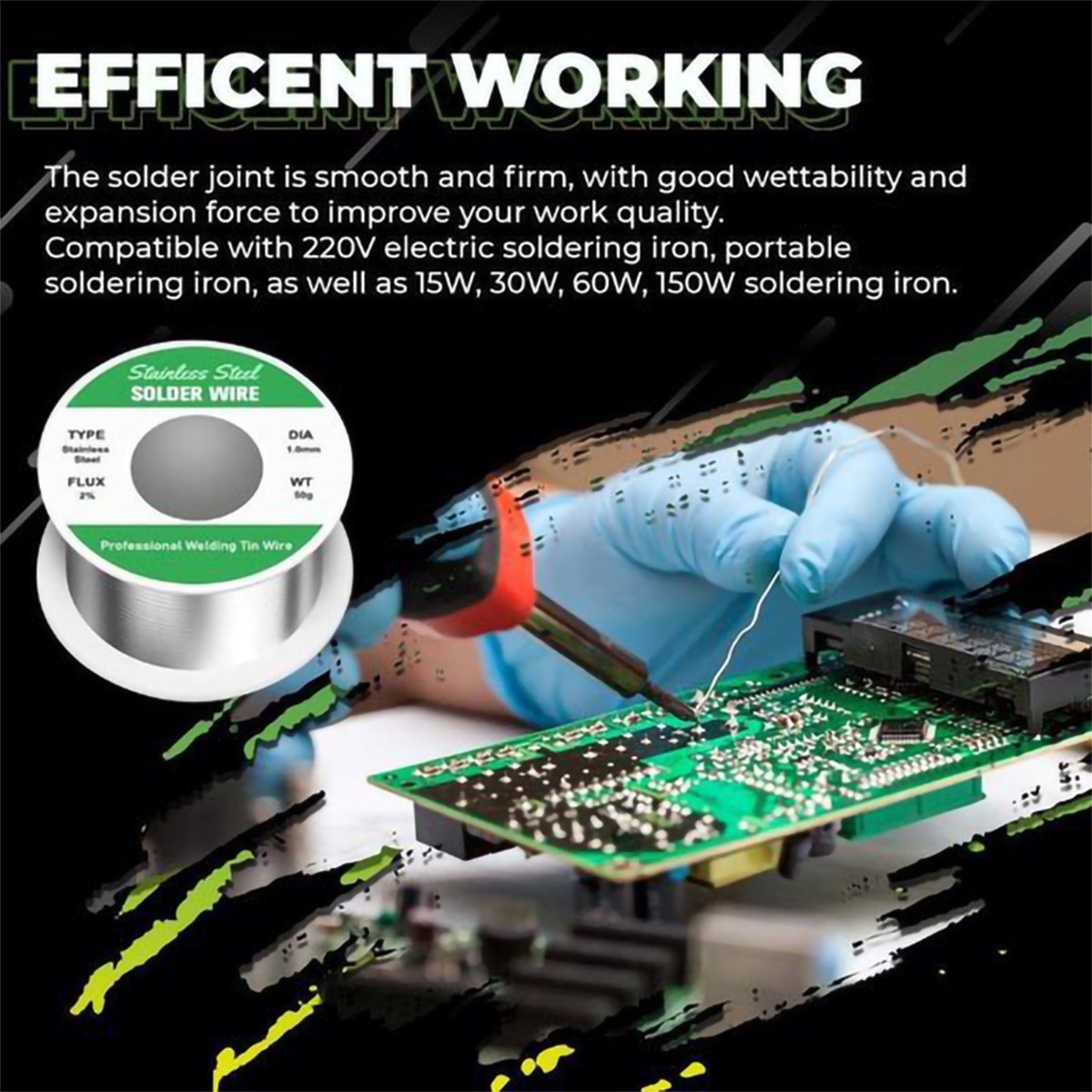Aluminum Stainless Steel Lighter Solder Wire Soldering Wire Tool Lead Free