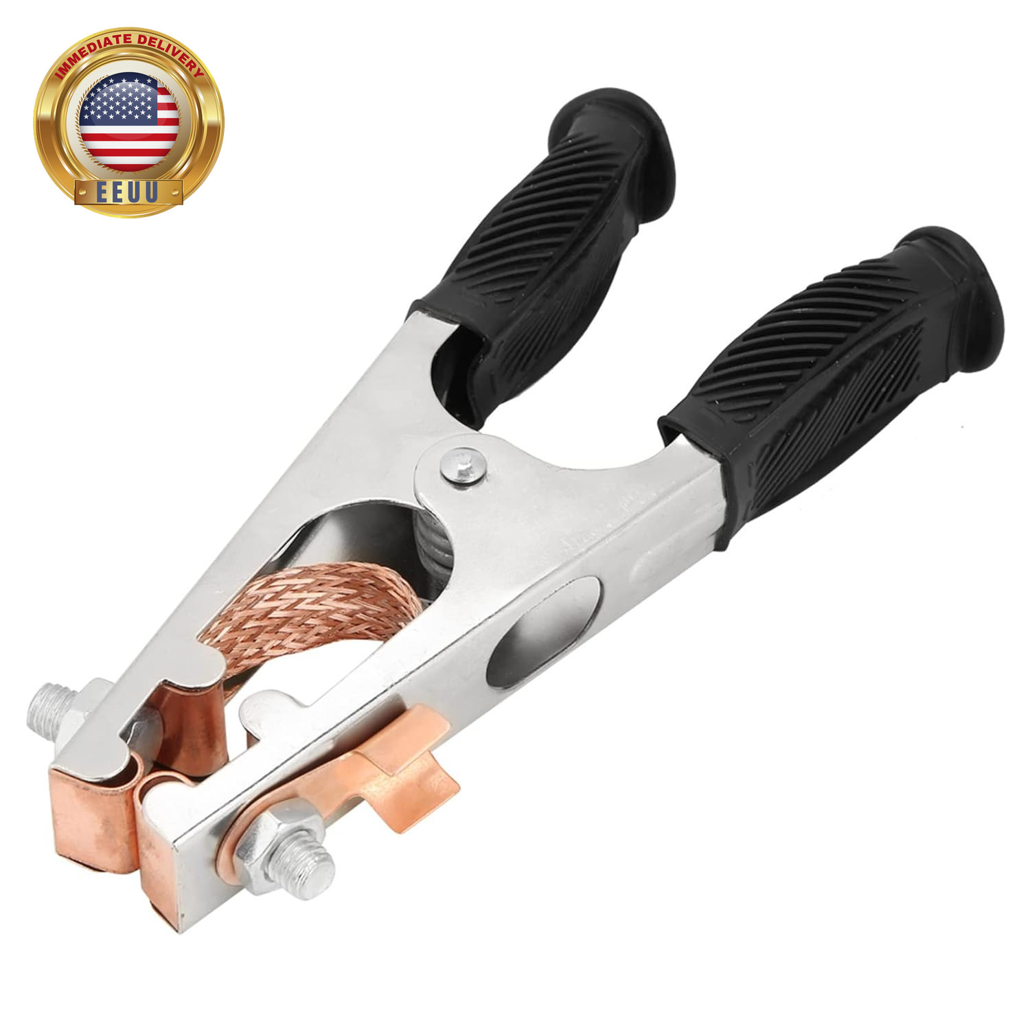 500A Ground Clamp, Electroplated Ground Clamp Copper Welding Earth Clip Perfect