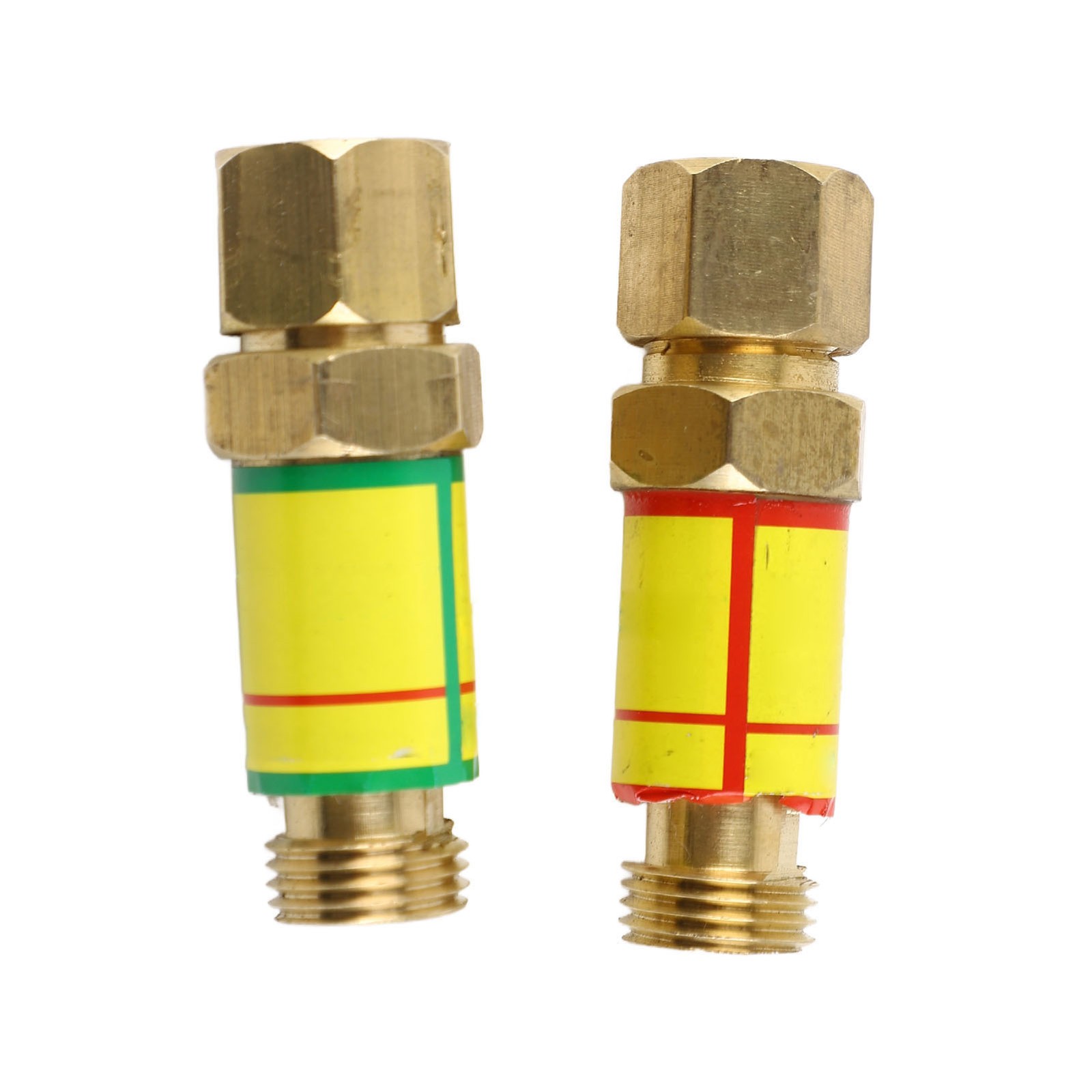 1 Pair Oxygen Acetylene Check Valve Flashback Arrestor (M16*1.5)