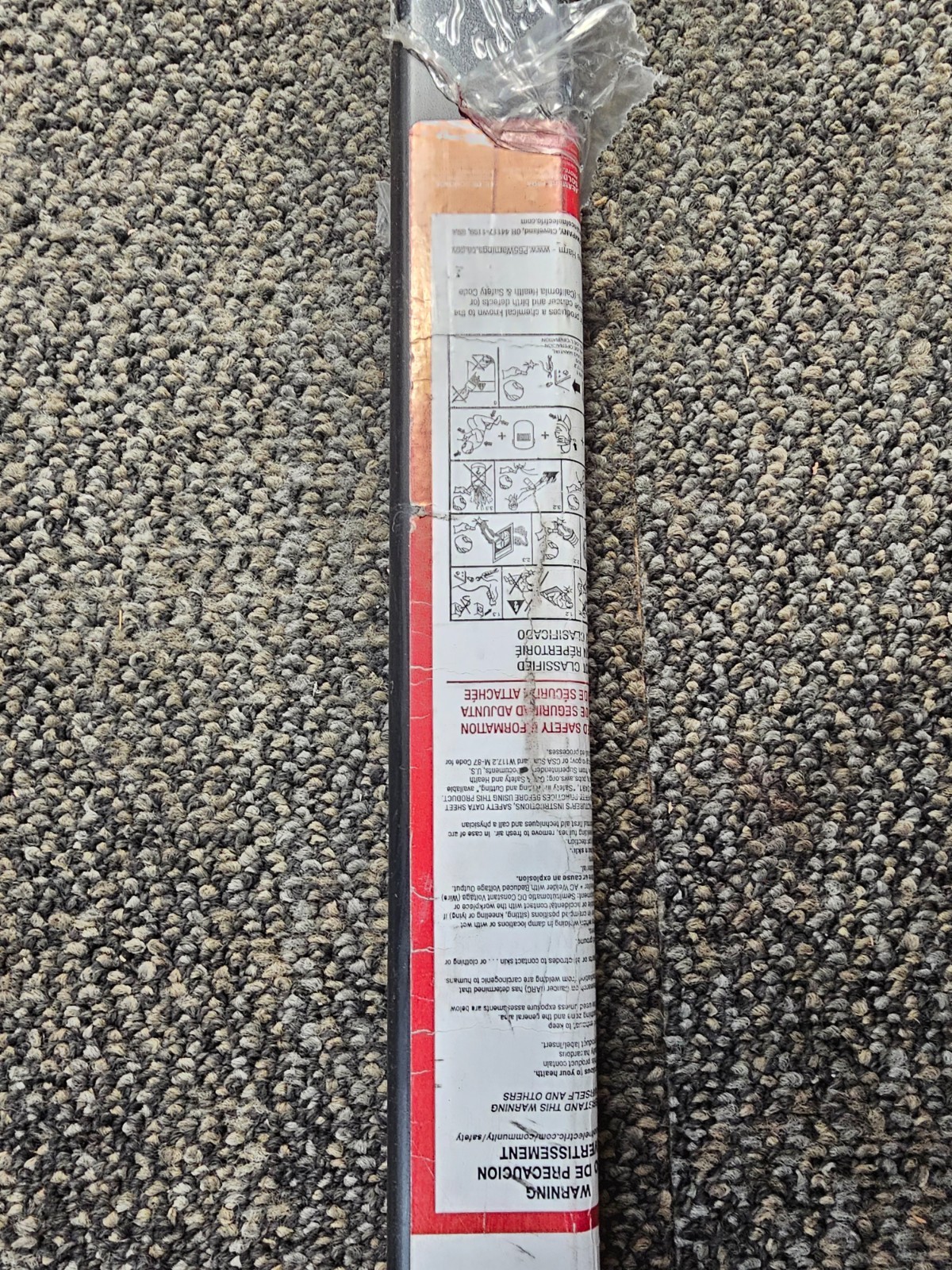 Lincoln ED034447 1/8 in x 36 in ER316/316L Stainless Stick Electrodes -10lb Tube