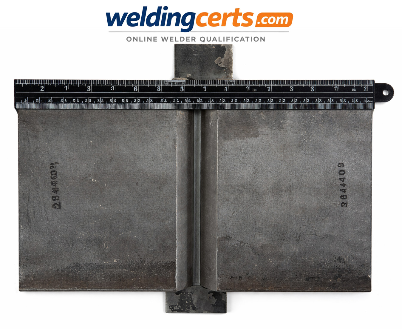 1″ Unlimited Thickness Weld Test Plate Couponss – AWS D1.1 w/ 2″ Back Strip-Asmb