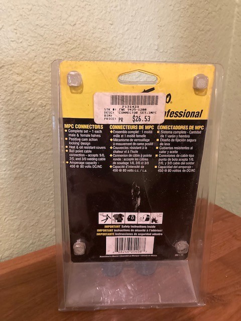 Tweco 2-MPC-2 9425-1220 Male/Female MPC Connectors New