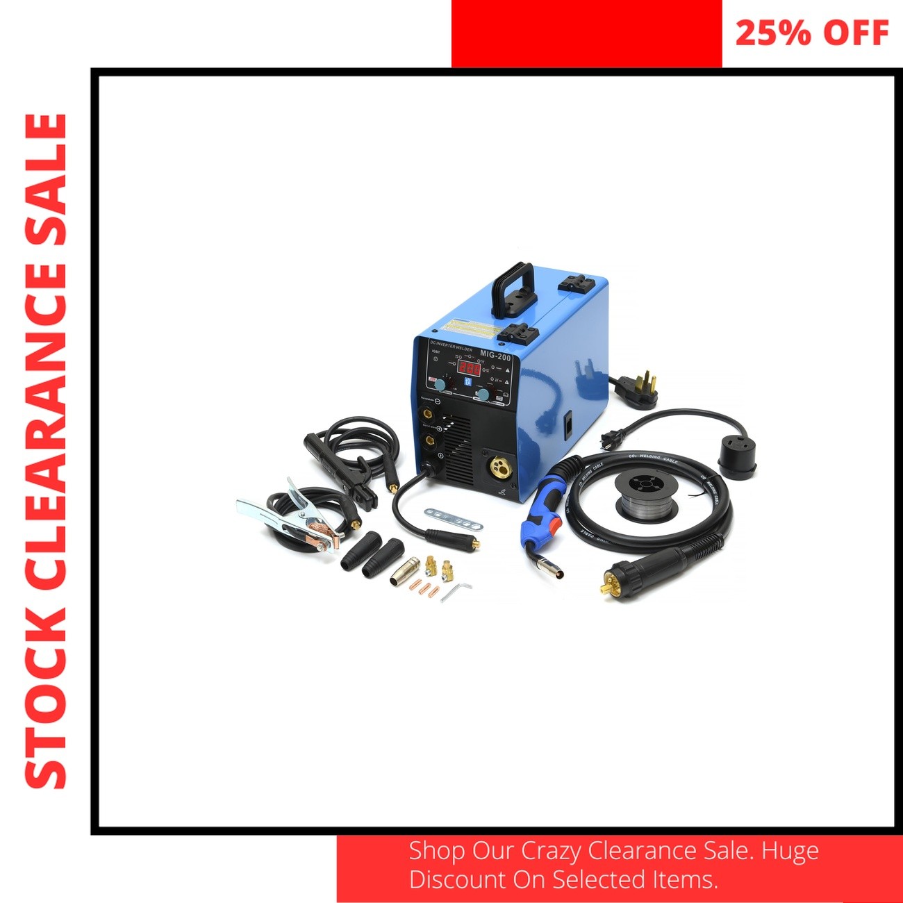 S7 MIG Welder Gas Gasless Flux Core Machine 120V Beginner Welding Tool