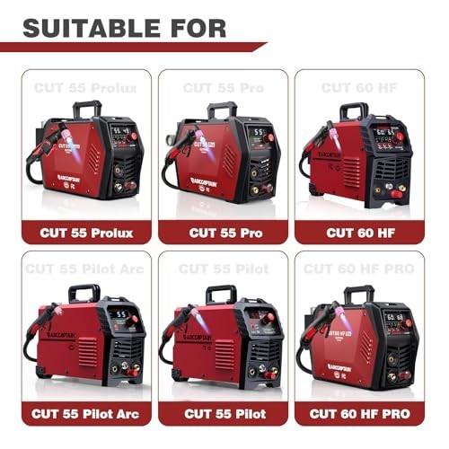 Plasma Cutter Torch Consumables 50Pcs .040” SG-55 AG-60 WSD-60 Accessories for