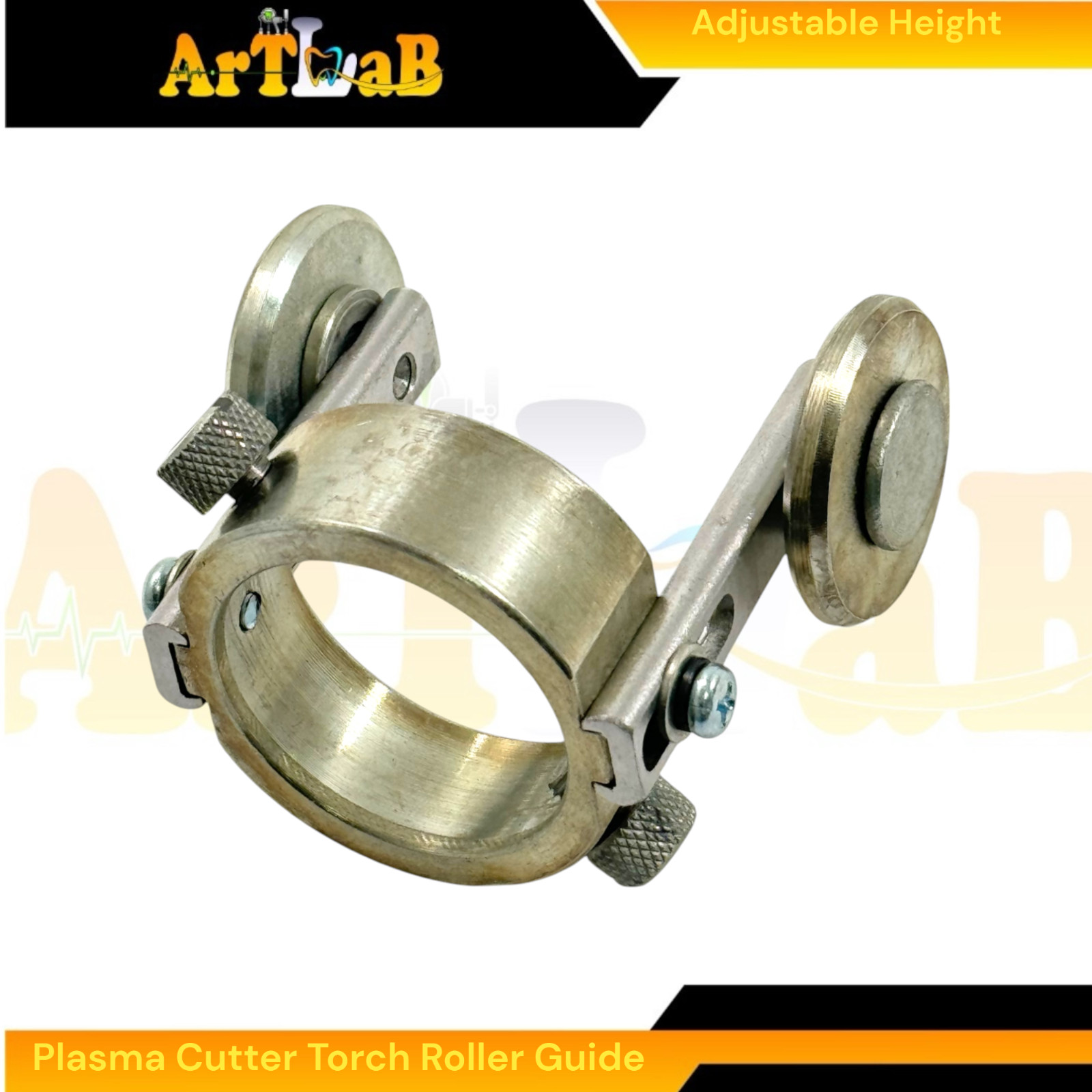Adjustable Plasma Cutter Torch Roller Guide Wheel for Welding Torch 1pc