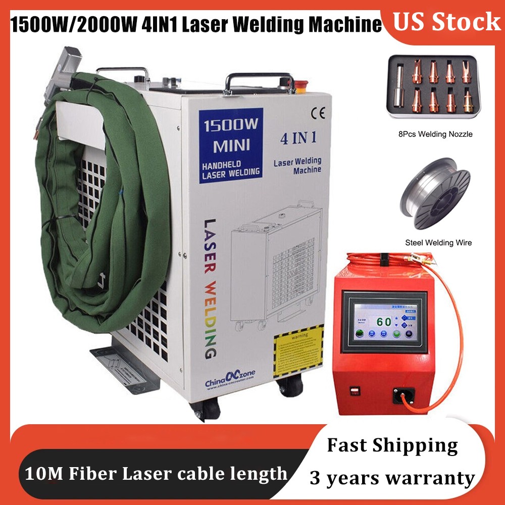 BWT 1500W/2000W 4 IN 1 Fiber Laser Welding Machine Cutting Rust Removal Tool US