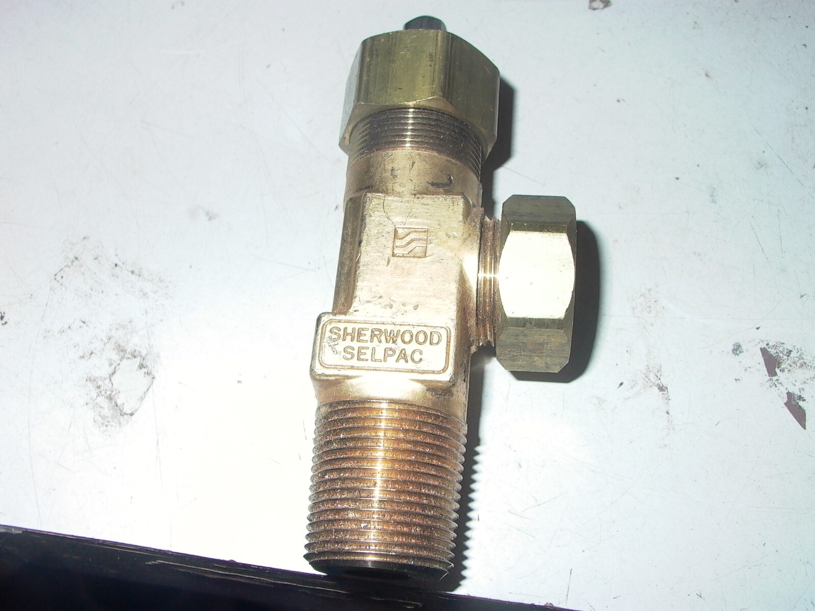 NEW OLD STOCK SHERWOOD SELPAC 1″NPT BRASS TANK VALVE CGA820D86