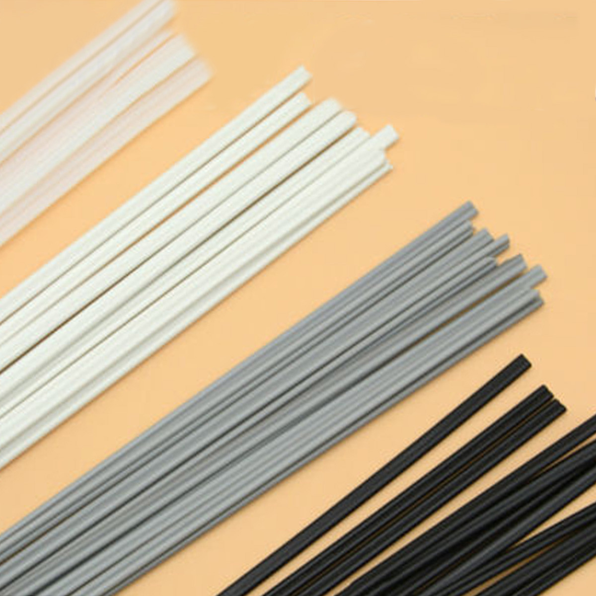 50Pcs Mix Color Set Plastic Welding Rods ABS/PP/PVC/PE Welder Sticks Tool
