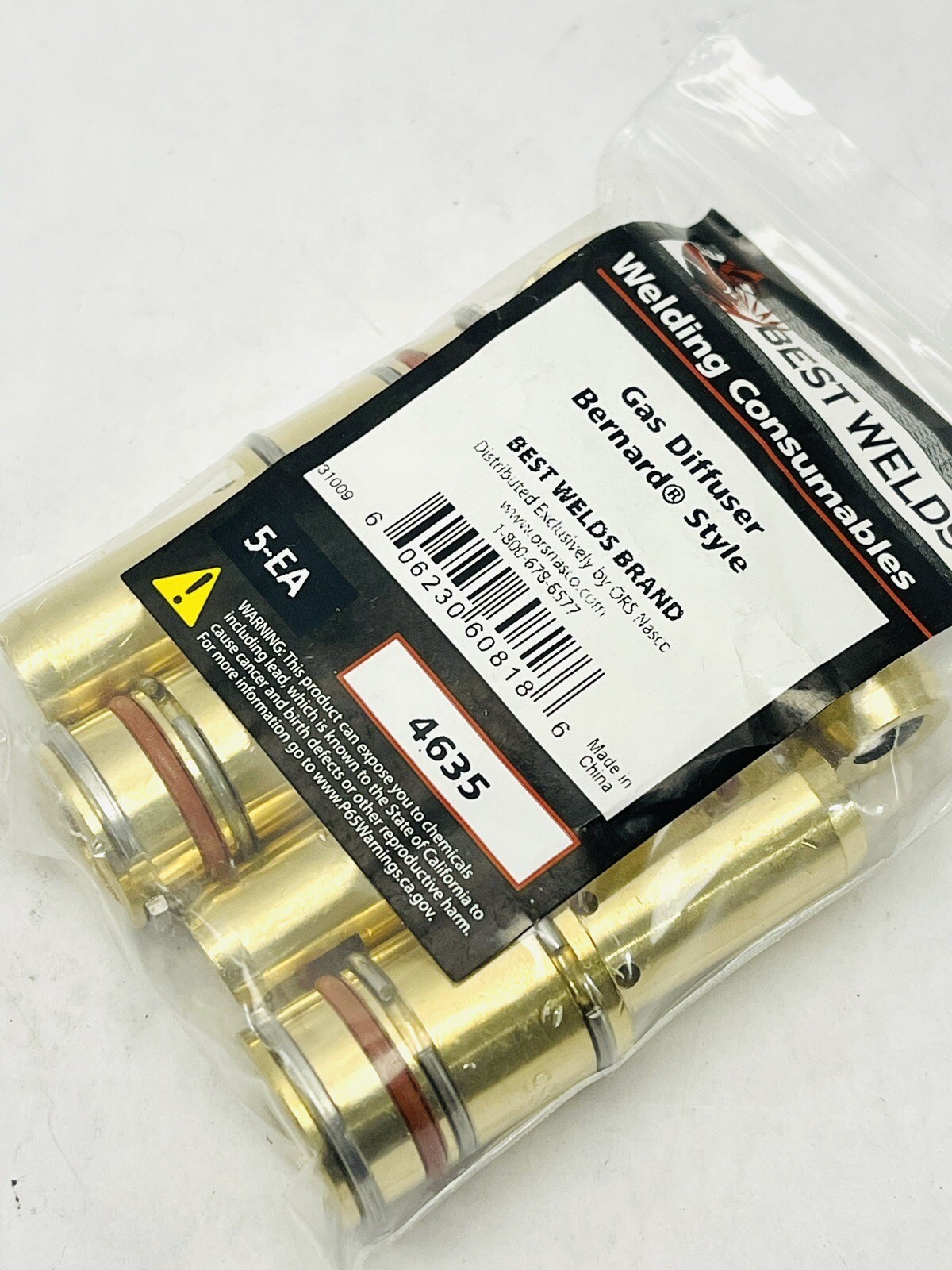 LOT OF 5 THERMACUT 4635 GAS DIFFUSER MIG GUN TIP