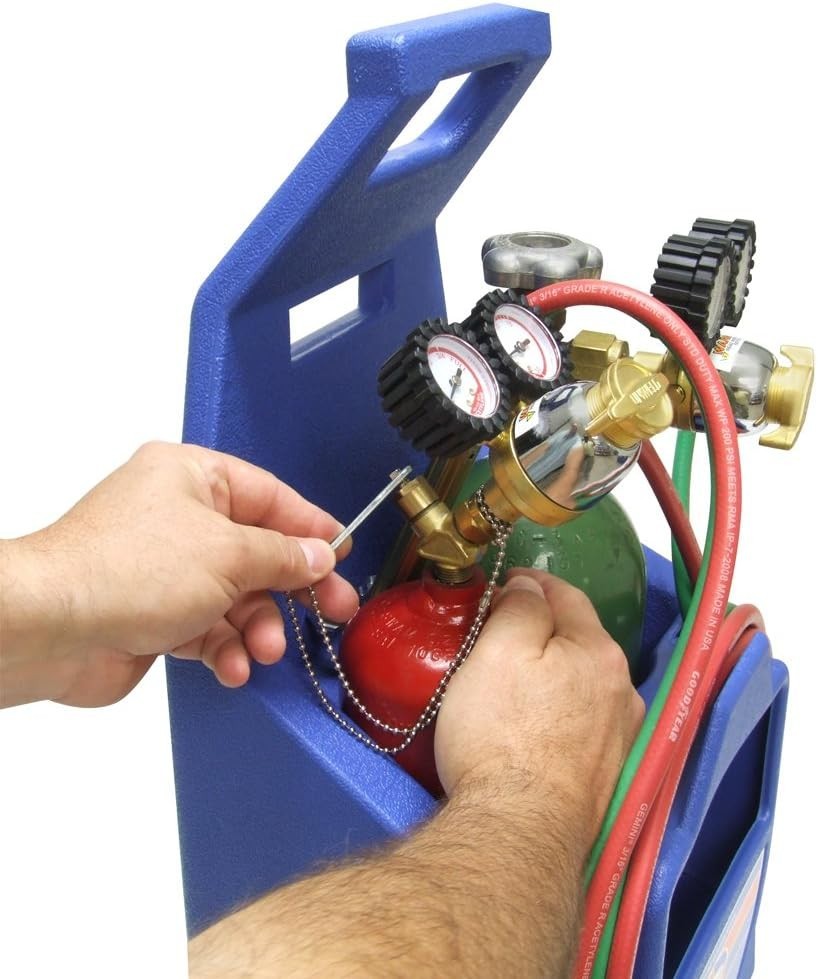 Uniweld K23-P Patriot Weld and Braze Outfit w 511 Plastic Carrying Stand & Tanks