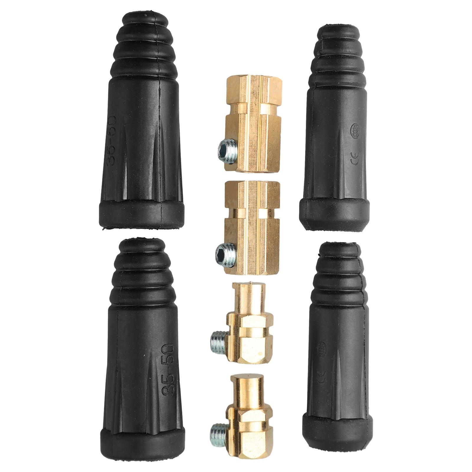 Reliable Welding Cable Quick Connector Pair for AWG Wires #4 #1 35 50 sq mm