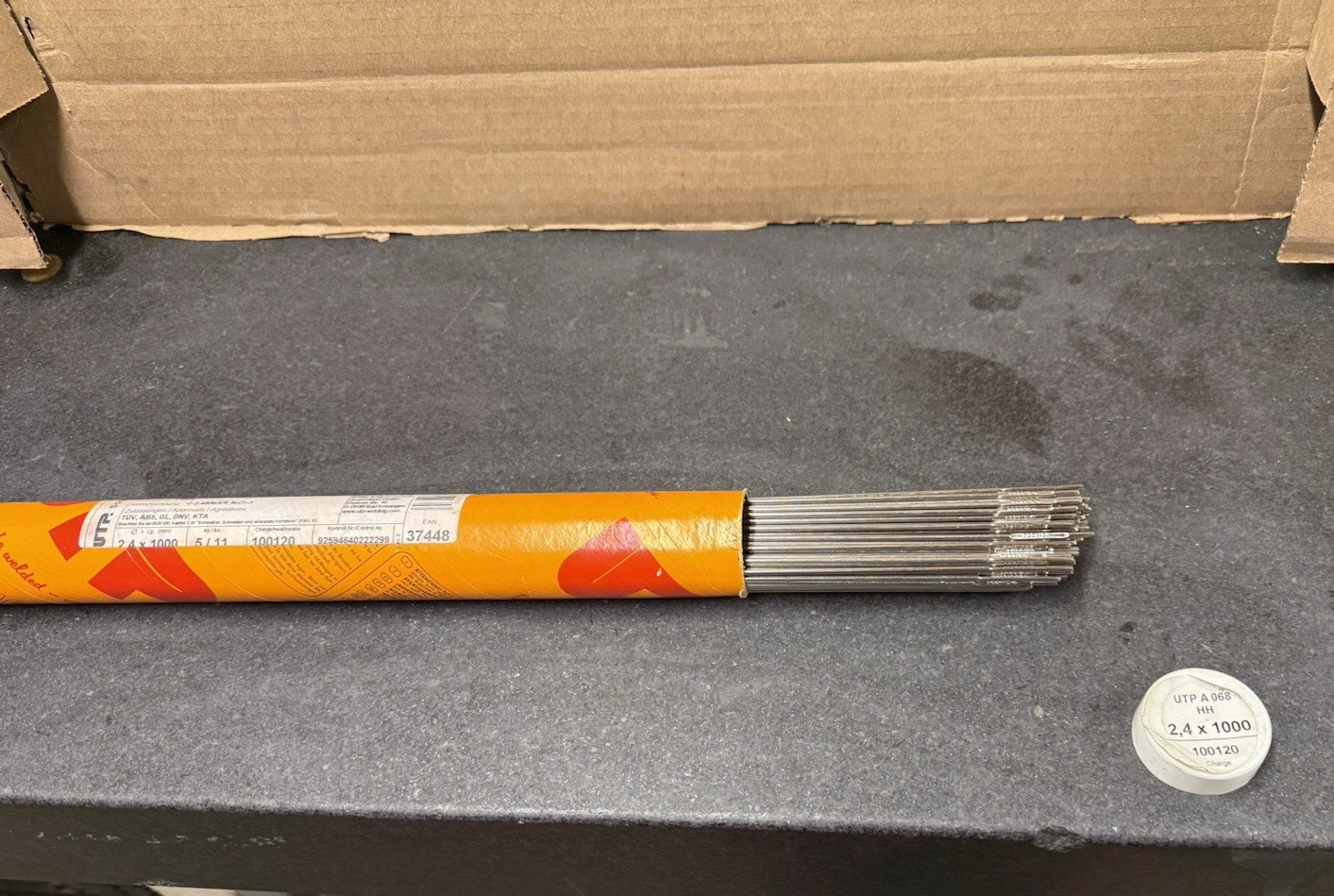 UTP A 068 HH S Ni 6082 (NiCr20Mn3Nb) INCONEL Tig Filler Rod 2.4x1000mm 5kg/11lbs