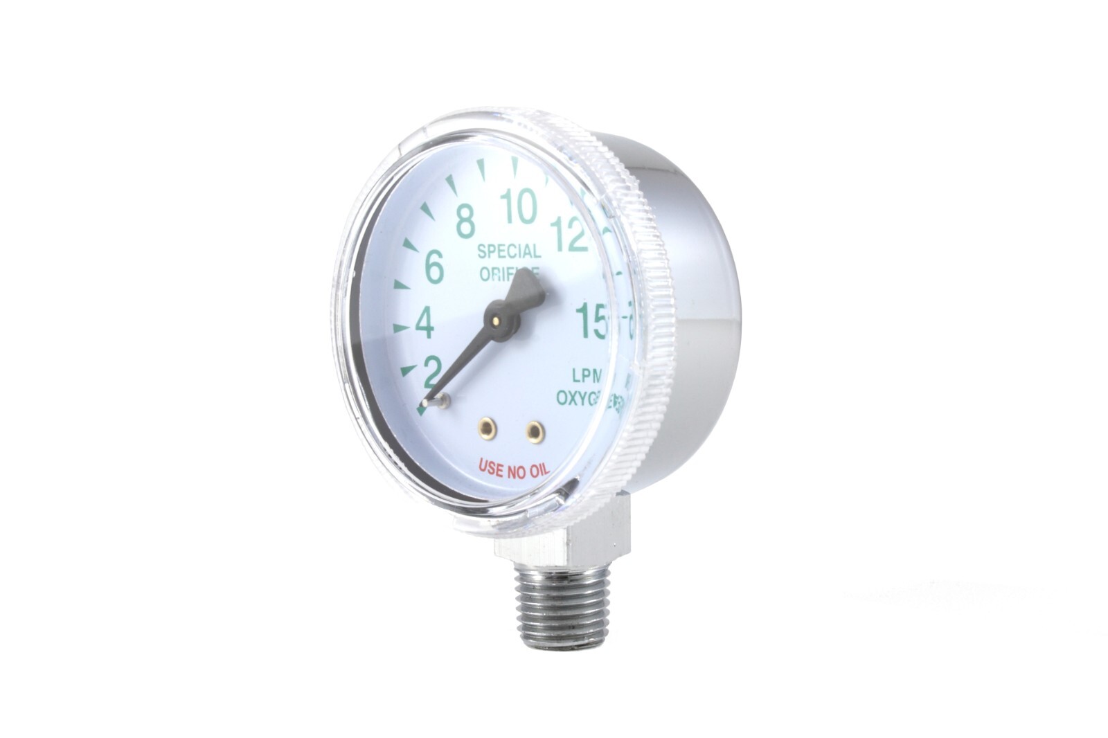 0-4000 psi and 0-15 LPM Gauges for Oxygen Regulator – 2.5 inches (PAIR)