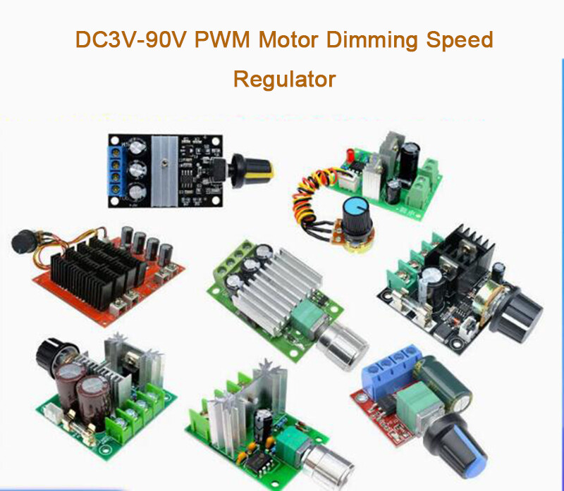 DC3V-90V PWM Motor Dimming Speed Regulator LED Switch Board 2A/3A/5A/10A/40A/60A
