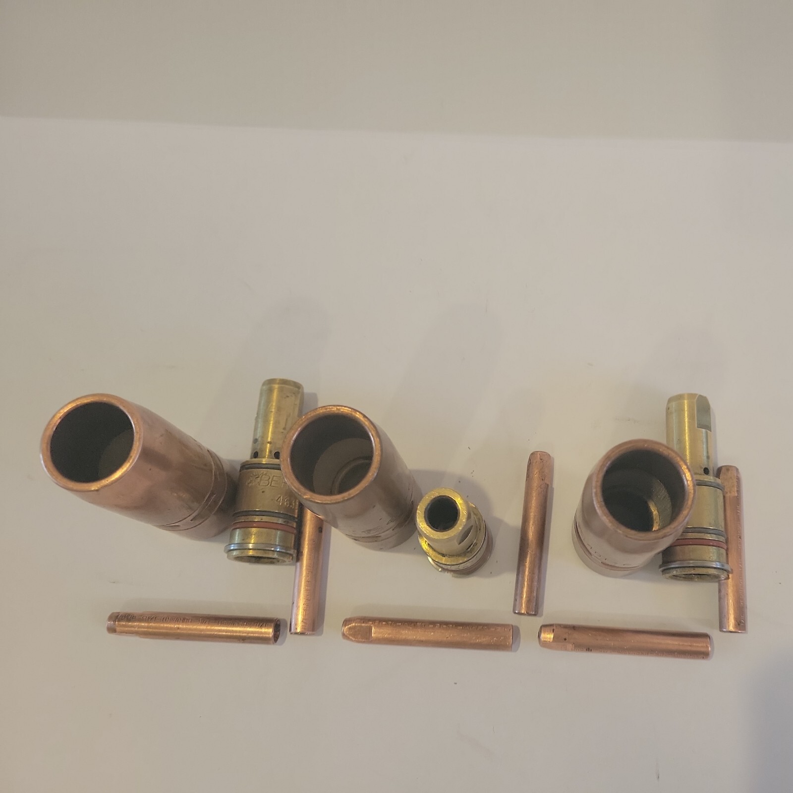 3(Three) Sets: BERNARD MID Welding 1/16 Tips, Nozzles #401-6-75, Diffusers #4635