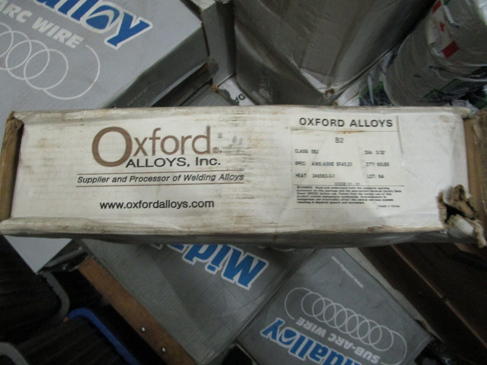 Oxford Alloys Welding Wire 3/32″ dia. 60 lbs. B2 AWS/ASMESFA5.23 Class EB2