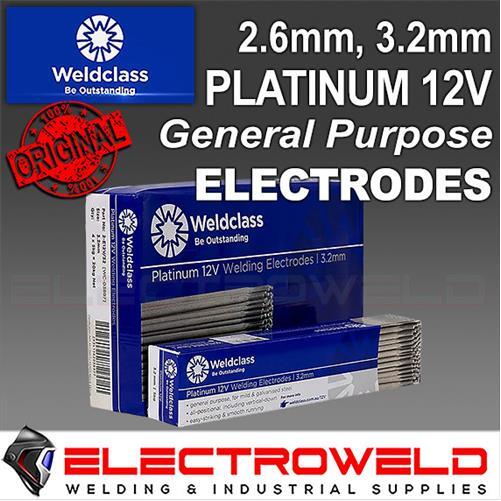 2.5/5kg Weldclass Platinum 12V GP Stick Welding Electrodes, 2mm 2.6mm 3.2mm Rods