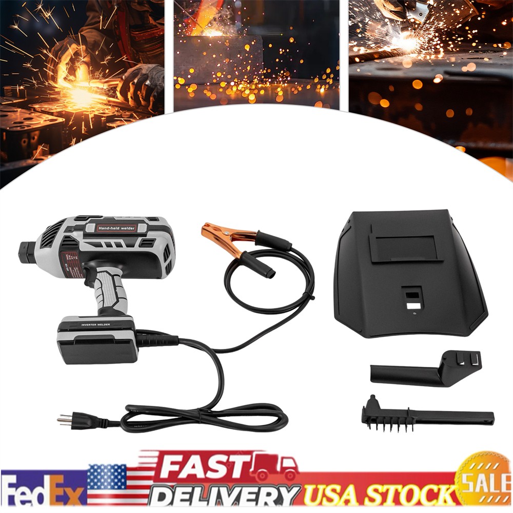 110V Portable Welding Machine Handheld Portable ARC Laser Welder Gun Kit 4600W