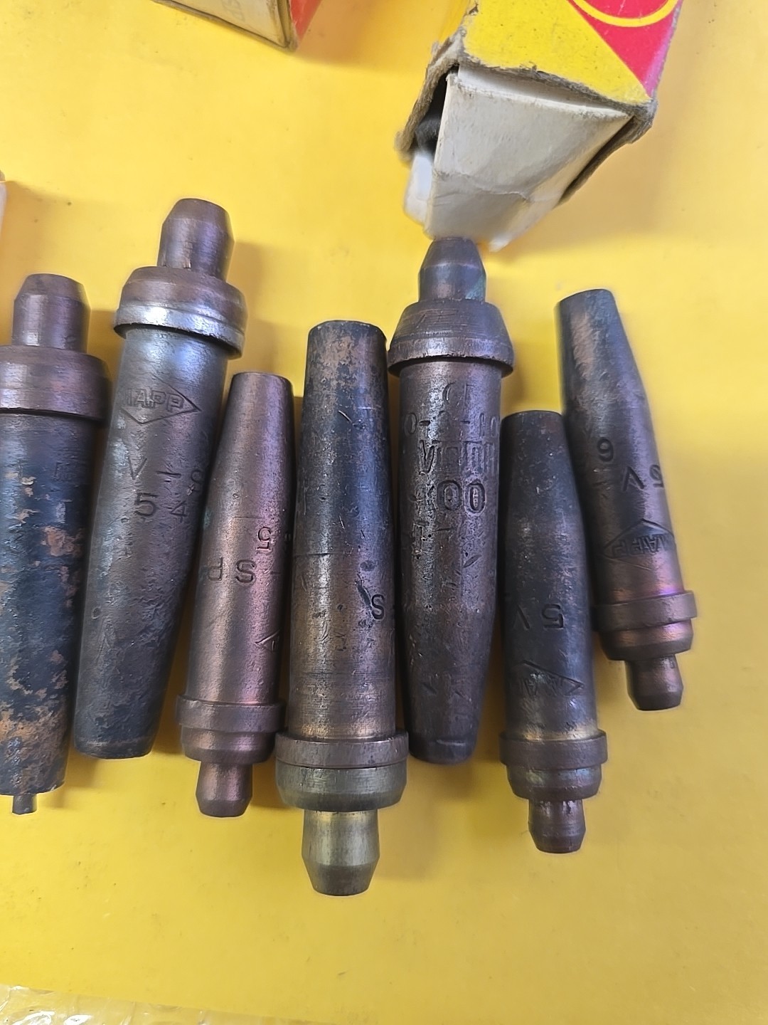 Lot Of 15 Victor Mapp National Cutting Torch Tips