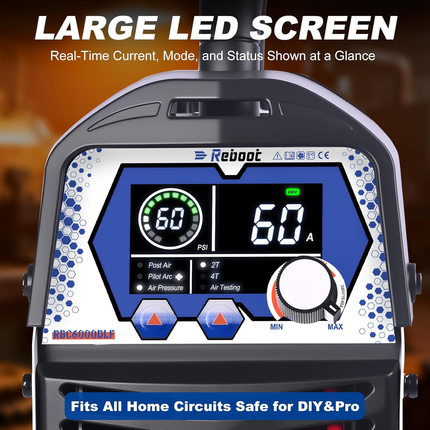 120V/240V Dual Voltage, 1 Inch Max Cut 5/8 Inch Clean Cut, Mesh Cutting, 2T/4T,