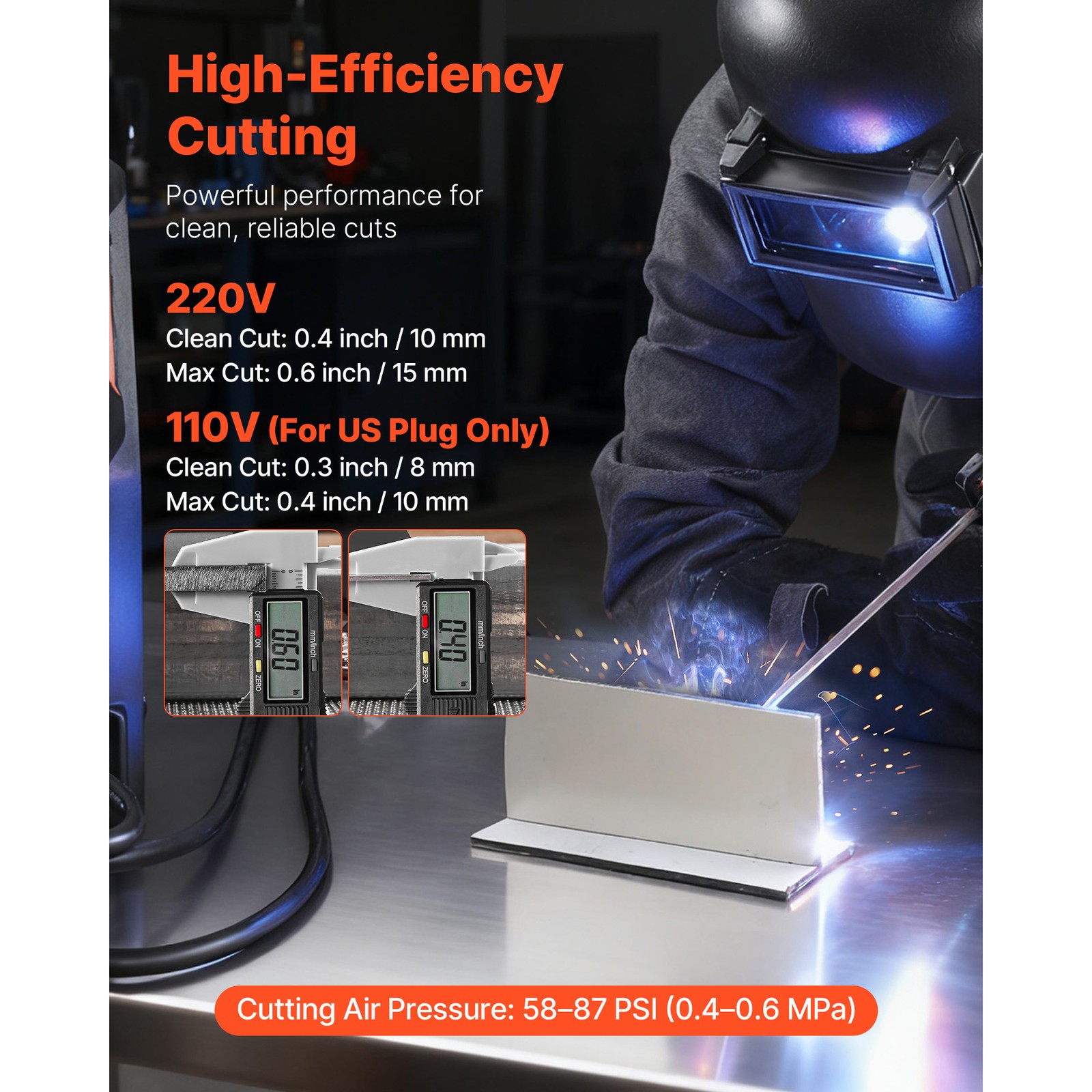 Uimoso 5-in-1 Plasma Cutter and Welder Combo with CUT/TIG/MIG/MMA 110V/220V