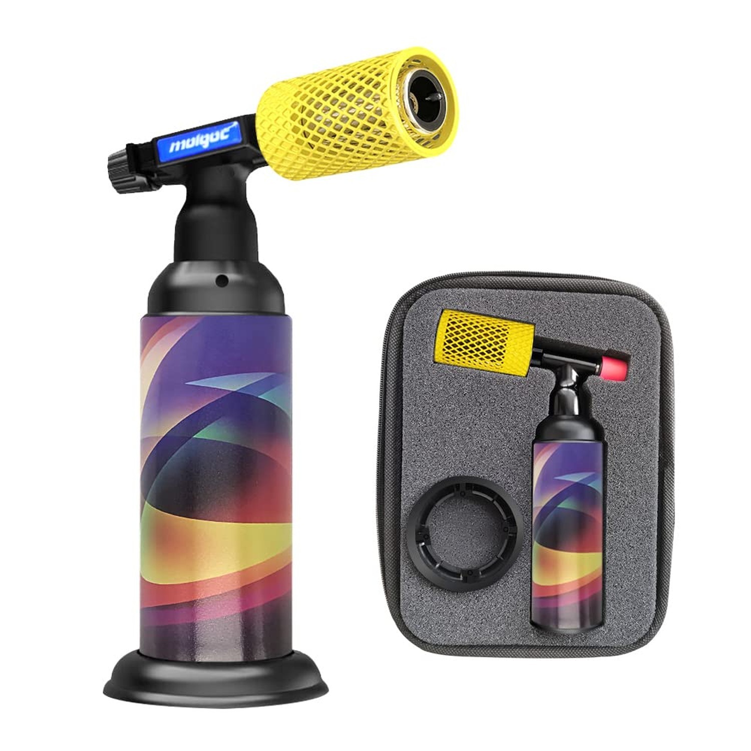 Butane Torch with Anti-Scald Guard, Refillable Kitchen Lighter. | Stainless s…