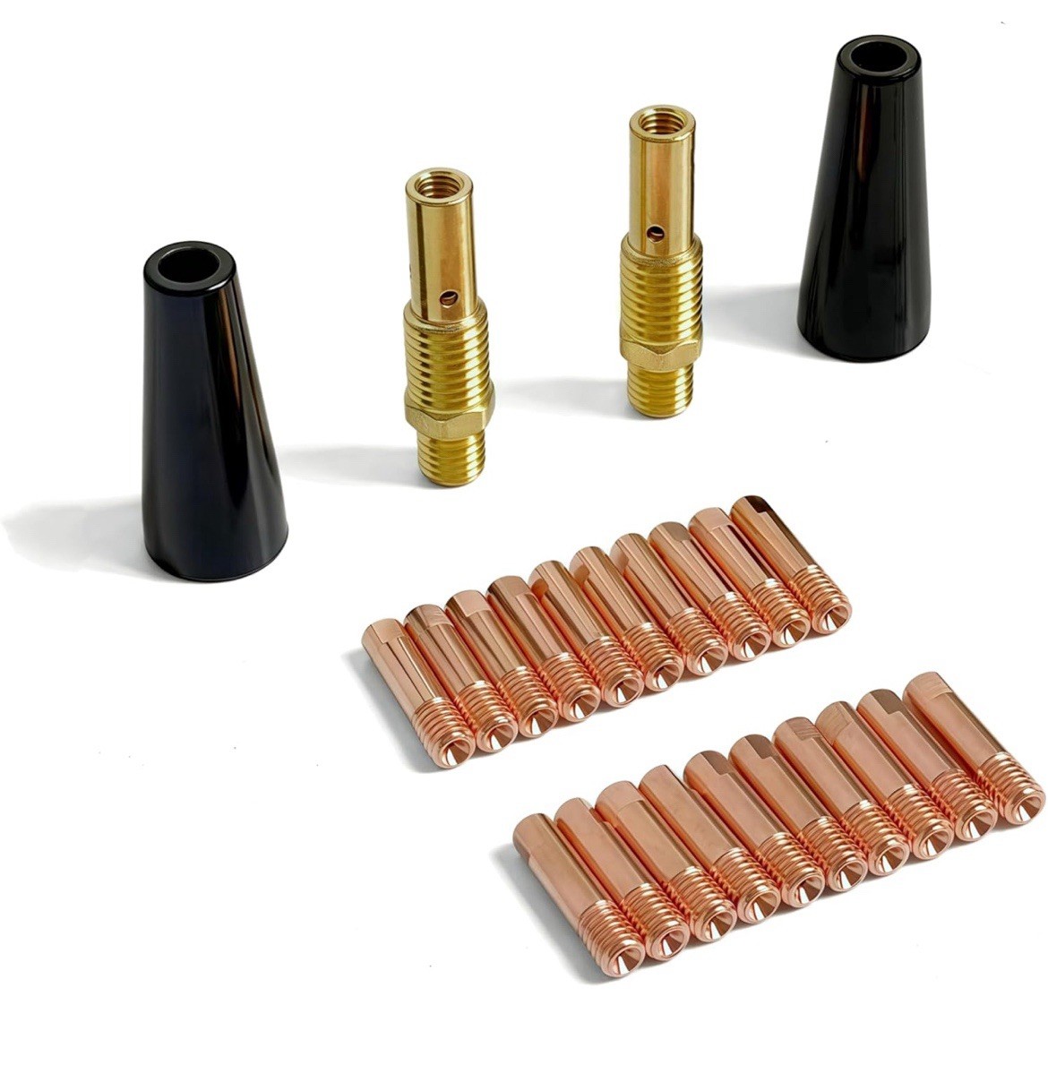 48 PCS Flux Core Gasless Nozzle Welding Kit Flux Core Gasless Nozzle Contact