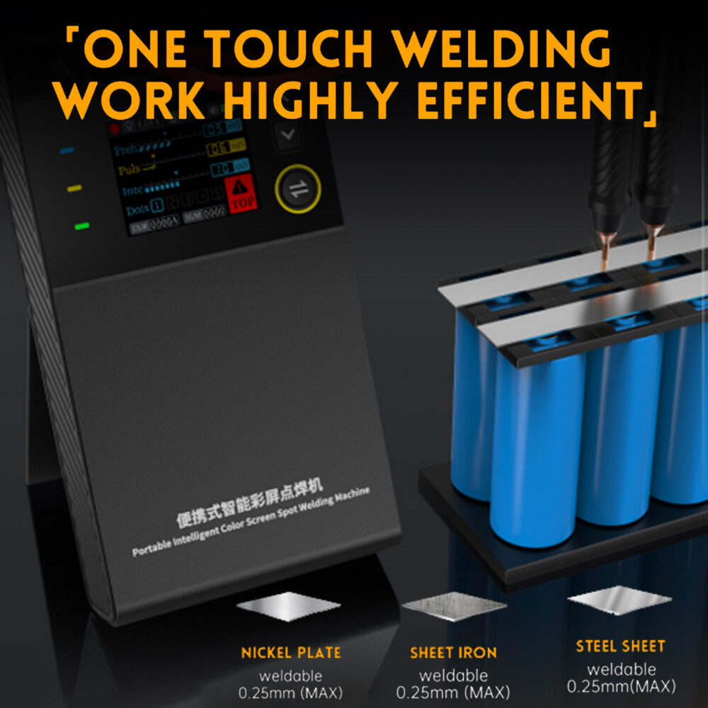 FNIRSI SWM-10 18650 Battery Welding Machine Portable Spot Welder Tool W/ Display