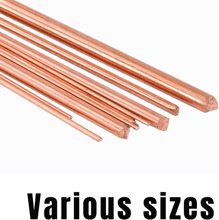 5Pcs 15 Gauge Pure Electrode Copper round Rod 1.5Mm Dia 10″ Length Bare Copper C