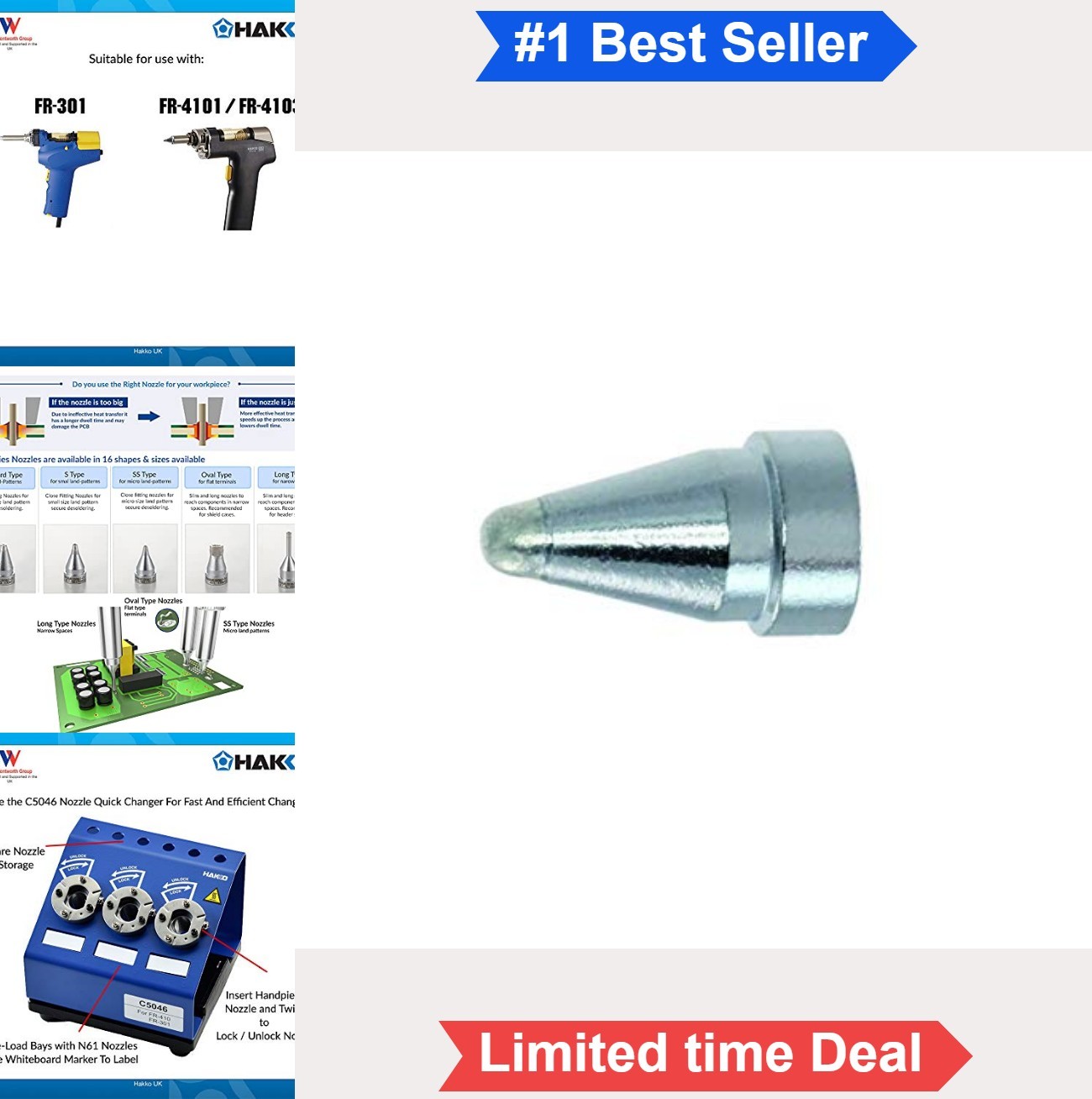 Desoldering Nozzle 1.6mm Quick Change For FR-301 FR-4101 FR-4103 Soldering
